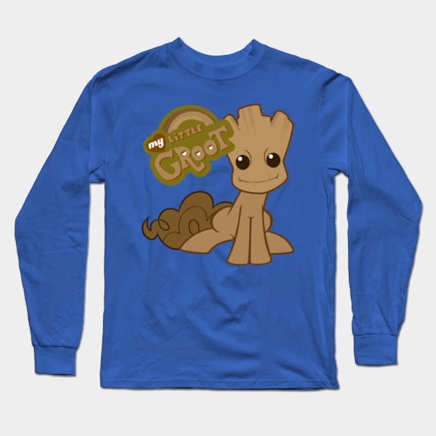 Guardians Of The Galaxy My Little Groot Pony Long Sleeve T-Shirt by Rebus28